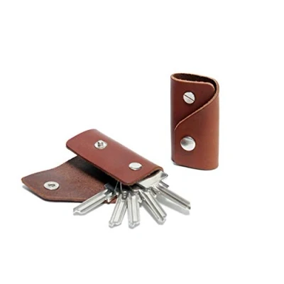 Abbildung von Pack &amp; Smooch Key Organizer Schlüsseletui Schlüsselorganizer Leder Kingsley S für bis zu 5 Schlüssel Hellbraun Handmade in Germany