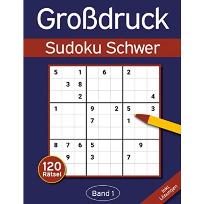Abbildung von Sudoku Großdruck Schwer: Buch mit 120 Schwierigen Sudokus für Erwachsene &amp; Senioren