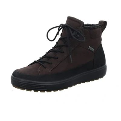 Abbildung von Ecco Herren Soft 7 Tred Fashion Boot, Black/Mocha, 43 EU