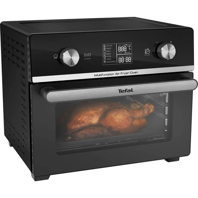Abbildung von Tefal FW6058 Multifunction Air Fryer Oven Heißluftfritteuse und Multifunktionsofen 20 L Kapazität 10 Auto Programme energiesparend digitales Touchdisplay inkl. Zubehör, Schwarz