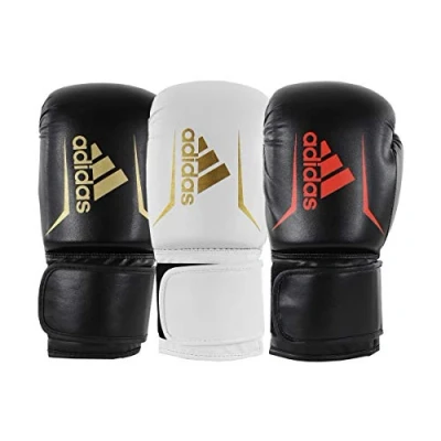 Abbildung von adidas Boxhandschuhe Speed 50, Erwachsene, Boxing Gloves 16 oz, Punchinghandschuhe komfortabel und langlebig, schwarz