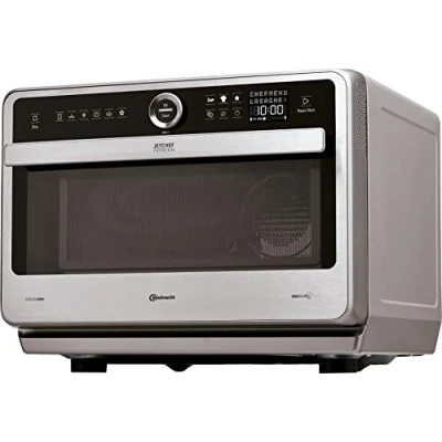 Abbildung von Bauknecht Jet Chef MW 179 IN Edelstahl 5in1 Multifunktionsmikrowelle/ 1000 W/ 33 L Garraum/Heißluft 1500 Watt/ Quartz Grill 1200 W/DualCrisp/ Dampfgaren/Schmelz und Schnellauftau Funktion