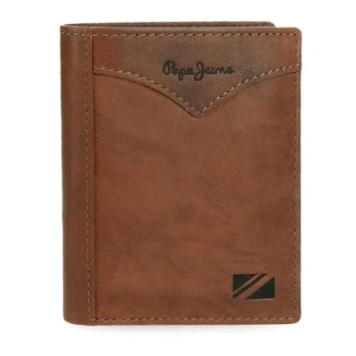 Abbildung von Pepe Jeans Joumma Bags Vertikale Geldbörse mit brauner Geldbörse, 8,5 x 10,5 1 cm, Leder, braun, Talla única,