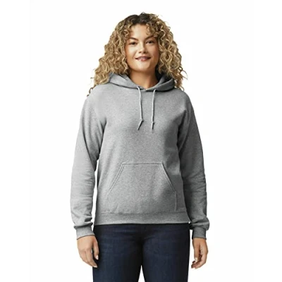 Abbildung von Gildan Herren Kapuzensweatshirt aus Fleece, Stil G18500 T Shirt, Grau Sport Grey, M