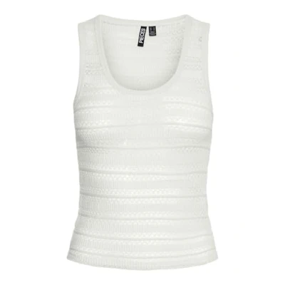 Abbildung von Pieces Pcagda Top, Damen, Größe: Small, Cloud dancer