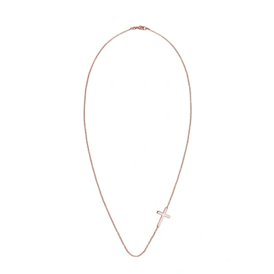 Abbildung von Elli Cross Basic Halskette rosegoldcoloured, Damen, Größe: 55, Rosegold coloured