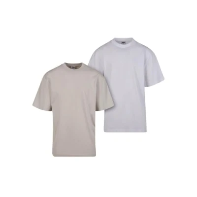 Abbildung von Urban Classics TALL TEE 2PACK Tshirt basic, Herren, Größe: Small, Cloud white