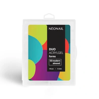 Abbildung von NEONAIL Duo Acrylgel Forms Dual Nail Set 120 Stück Nageltips Poly UV Gel Falsche Nägel Duale Nagelformen 12 Größen zur Auswahl für Nagelverlängerungen