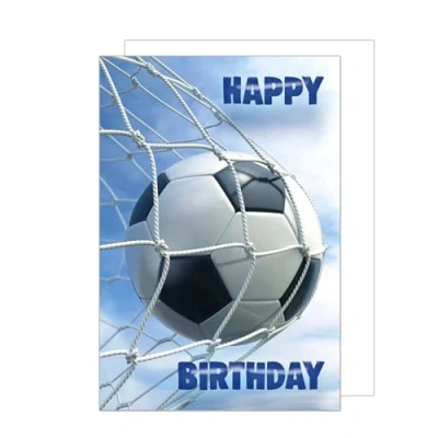 Abbildung von Edition Seidel Premium XXL Maxi Glückwunschkarte zum Geburtstag mit Umschlag Format DIN A4. Geburtstagskarte Grusskarte Karte Billet Happy Birthday Mann Frau Fußball (A4 G3403)