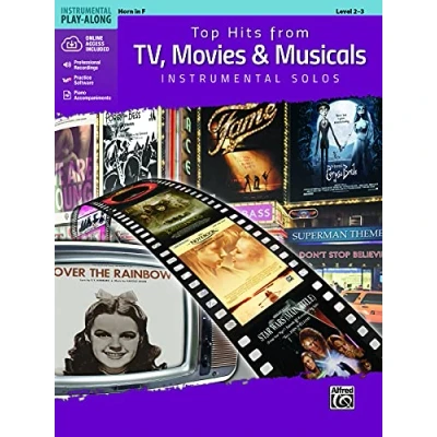 Abbildung von Top Hits from TV, Movies &amp; Musicals Instrumental Solos: Horn in F, Book Online Audio/Software/PDF (Top Solos)