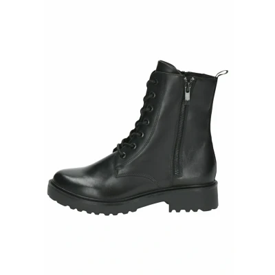 Abbildung von CAPRICE Damen Stiefeletten zum Schnüren aus Leder mit Reißverschluss, Schwarz (Black Nappa), 39 EU
