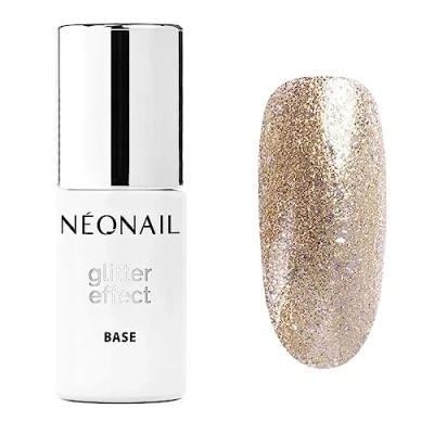 Abbildung von NEONAIL UV Nagellack Base Coat Gel Glitter Effect Gold Twinkle 7,2 ml Unterlack Für Nägel Lack Modeling