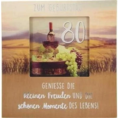 Abbildung von Depesche 11130 012 3D Klapp Karte mit Musik und Licht, Glückwunsch zum 80. Geburtstag, ca. 15,5 x cm groß, Geburtstags inkl. passendem Umschlag, innen außen bedruckt