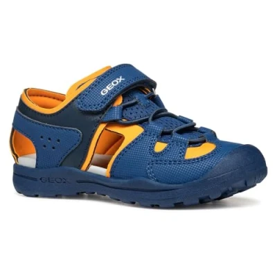 Abbildung von Geox J VANIETT Boy A Sandal, Navy/Orange, 29 EU