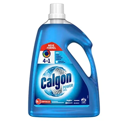 Abbildung von Calgon 4 in 1 Power Gel Wirksam gegen Kalk, Schmutz, Gerüche und Korrosion Schützender Wasserenthärter für die Waschmaschine x 2,15 l