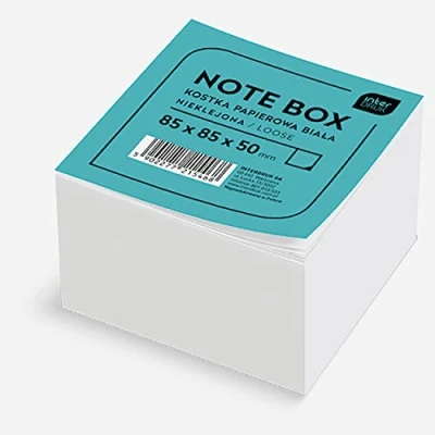 Abbildung von Interdruk KOSPAPNK5 Weißer Memowürfel, lose, Einfarbig, 85 x 50 mm ( 500 Blätter)
