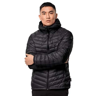 Abbildung von Jack Wolfskin Herren ATMOSPHERE JKT M winddichte Daunenjacke, Black,