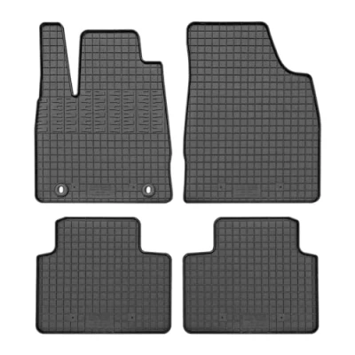 Abbildung von CIKCar Satz Gummimatten kompatibel mit MG 3 Hybrid+ 2024 (4 teilig + Montagesystem), Schwarz
