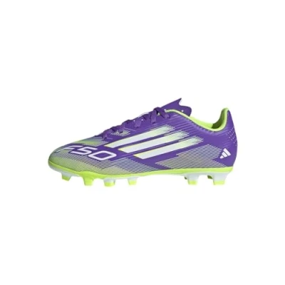 Abbildung von adidas Unisex Kinder F50 Club Firm Multi Ground Football Boots Kids Fußballschuhe, Purple Rush/Cloud White/Lucid Lemon