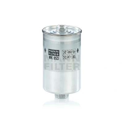 Abbildung von MANN FILTER WK 853 Kraftstofffilter Leitungsfilter VOLKSWAGEN: GOLF 2, Scirocco II, FORD: ESCORT 3 Cabriolet, Sierra Mk2 Hatchback