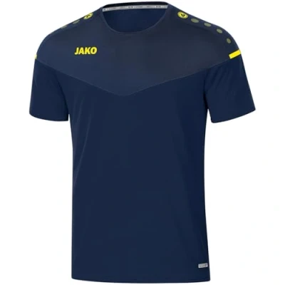 Abbildung von JAKO Damen T shirt Champ 2.0, marine/darkblue/neongelb, 36, 6120