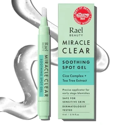 Abbildung von Rael Koreanische Hautpflege Anti Unreinheiten Gel für Das Gesicht, Pickel Gel, fettige und zu Akne neigende Haut, Bernsteinsäure, Cica Extrakt, Teebaum (0,14 oz)