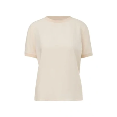 Abbildung von comma casual identity Tshirt basic, Damen, Größe: 36, Helles beige