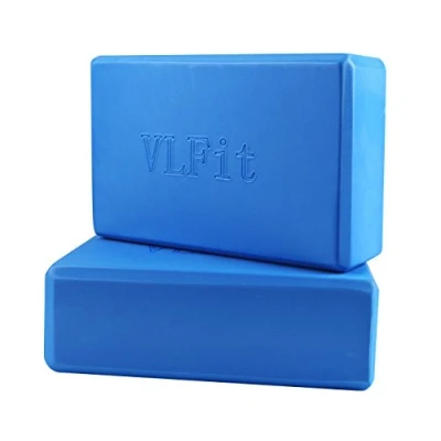 Abbildung von VLFit 2er Set Yoga Blöcke/Yogablock Wählen Sie Ihre Farbe und Größe (BLAU)