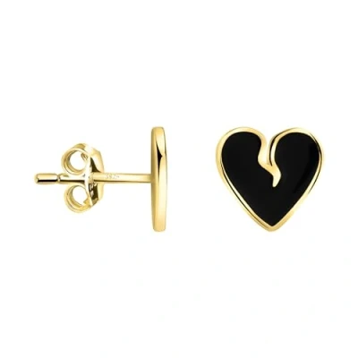 Abbildung von SOFIA MILANI Damen Ohrringe 925 Silber vergoldet/golden Herz Ohrstecker E2373