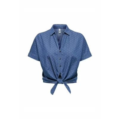 Abbildung von ONLY Onlnova Azure Hemdbluse, Damen, Größe: XS, Medium blue denim
