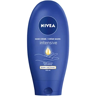 Abbildung von NIVEA Intensive Care Hand Creme im 3er Pack (3 x 100 ml), Handpflege mit dem Duft der Creme, reichhaltige Hautcreme Mandelöl