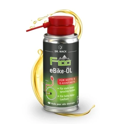 Abbildung von DR. WACK F100 Kettenöl für E Bike 100 ml Kettenschmiermittel weniger Verschleiß &amp; Reibung Kettenspray Elektrofahrrad Schmiermittel Ebike Ketten Hochwertige Fahrradpflege