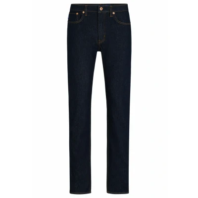 Abbildung von HUGO ASH SLIM FIT Jeans Straight Leg, Herren, Größe: 29x32, Dark blue one