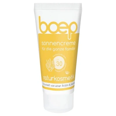 Abbildung von boep Sonnencreme LSF30 Mineralischer Sonnenschutz für Babys, Kinder &amp; Erwachsene Mit Zinkoxid ohne chemische UV Filter, Phthalate DHHB Vegane Naturkosmetik in Reisegröße (40ml)