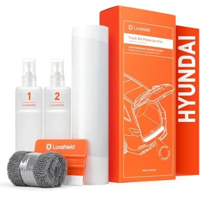 Abbildung von Luxshield Ladekantenschutz Folie für Hyundai Tucson 4 (IV) NX4 I 2020 2024 Stoßstangenschutz, Kratzschutz, Lackschutzfolie Transparent