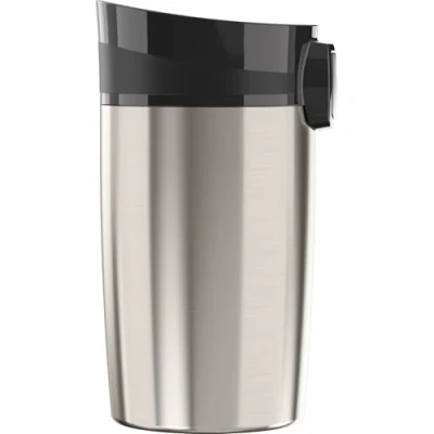 Abbildung von SIGG Miracle Brushed Thermobecher (0.27 L), schadstofffreier und isolierter Kaffeebecher, auslaufsicherer Coffee to go Becher aus Edelstahl, 1 Stück (1er Pack)