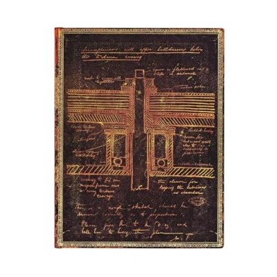 Abbildung von Tesla, Sketch of a Turbine Ultra Lined Softcover Flexi Journal (Embellished Manuscripts Collection)