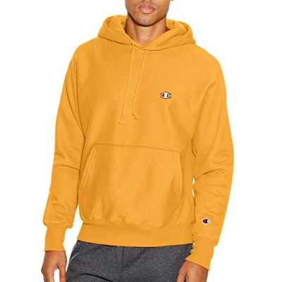 Abbildung von Champion Herren Hoodie, Reverse Weave Fleece Bequemer Pullover Sweatshirt für, Grafik Hoody, C Gold, XXL