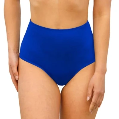 Abbildung von MYLILY Perioden Bikinihosen für Damen Bademode zum Schwimmen High Waist Bikinihose Period Swimwear Königsblau XS