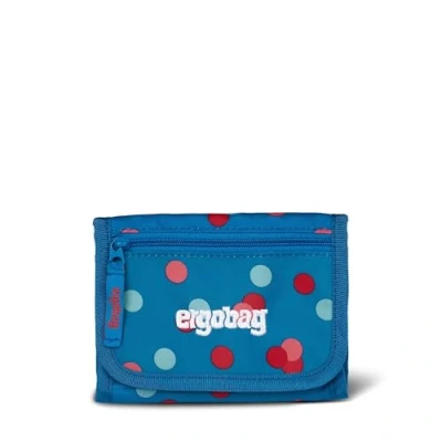 Abbildung von ergobag Brustbeutel Geldbeutel, Mini Portemonnaie mit Kleingeldfach, Sichtfenster für Mädchen und Jungen VoltiBär Petrol