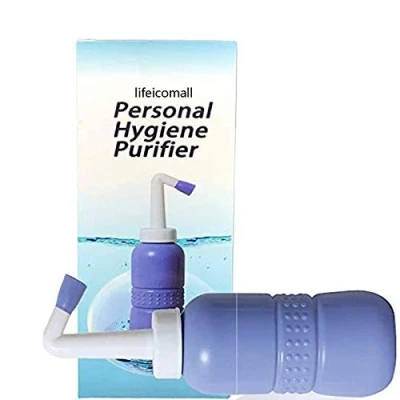 Abbildung von Tragbarer Bidet Sprayer, Reise Flasche für persönliche Hygiene, Handgerät, Spray ohne Druckluft, mit Wischer, 450 ml