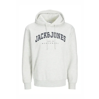 Abbildung von Jack &amp; Jones Caleb Varsity Kapuzenpullover, Herren, Größe: Small, White melange