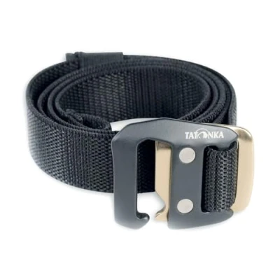 Abbildung von Tatonka Unisex Riem Stretch Belt 25 mm Gürtel, Schwarz, 110 x 2,5 cm EU