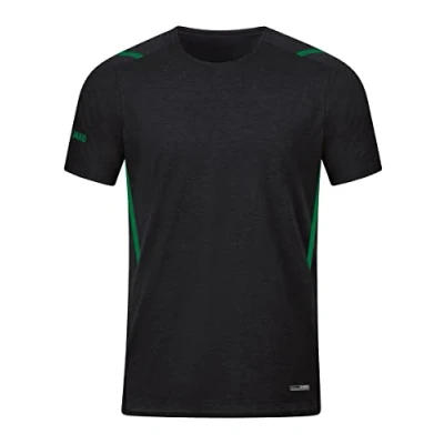 Abbildung von JAKO Challenge Tshirt print, Herren, Größe: Large, Schwarzgruen