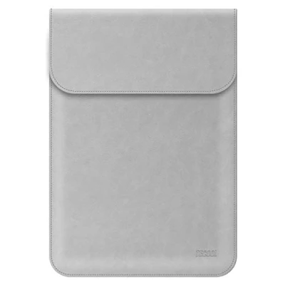 Abbildung von TECOOL Laptophülle 15.6 Zoll Laptoptasche,Schutzhülle Wasserdicht Leder Kompatibel mit 2021 2023 MacBook Pro 16 M3 M2 M1, 15 Lenovo Thinkpad Ideapad HP Dell Surface Laptop Grau