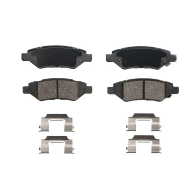 Abbildung von BREMBO P 09 014 Bremsbelagsatz mit akustischer Verschleißwarnung Anti Quietsch Blech Zubehör FORD: Kuga Mk3, CHEVROLET: Camaro V Coupe