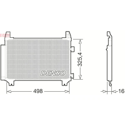 Abbildung von Kondensator, Klimaanlage DENSO DCN50029
