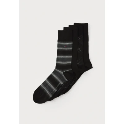 Abbildung von Tommy Hilfiger MEN SOCK 4 PACK Socken, Herren, Größe: 43 46, Black