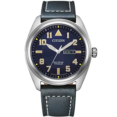 Abbildung von CITIZEN Herren Analog Quarz Uhr mit Leder Armband BM8560 45LE