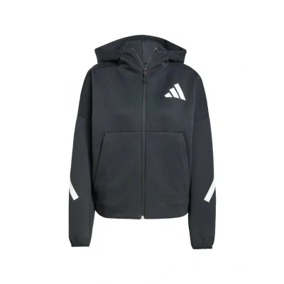 Abbildung von adidas Sportswear Sweatjacke Black white, Damen, Größe: XS, white